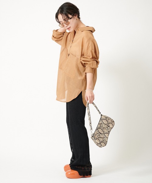 U by SPICK&SPAN(ユーバイスピックアンドスパン)の「クロシェパンツ◆(その他パンツ・レディース・ブラック/ホワイト系その他・38/36)」の7枚目の写真