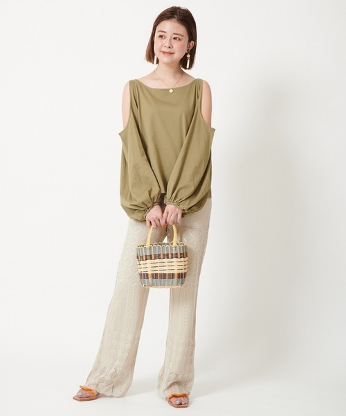 U by SPICK&SPAN(ユーバイスピックアンドスパン)の「クロシェパンツ◆(その他パンツ・レディース・ブラック/ホワイト系その他・38/36)」の16枚目の写真