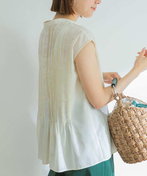 URBAN RESEARCH DOORS - UR リネンブレンドピンタックブラウス 楽天市場】『UR TECH Smart Linen Touch』リネンブレンド