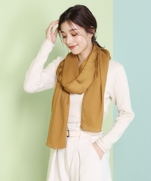 シルクタッチ薄手大判ストール（ストール/ショール）｜sankyo shokai