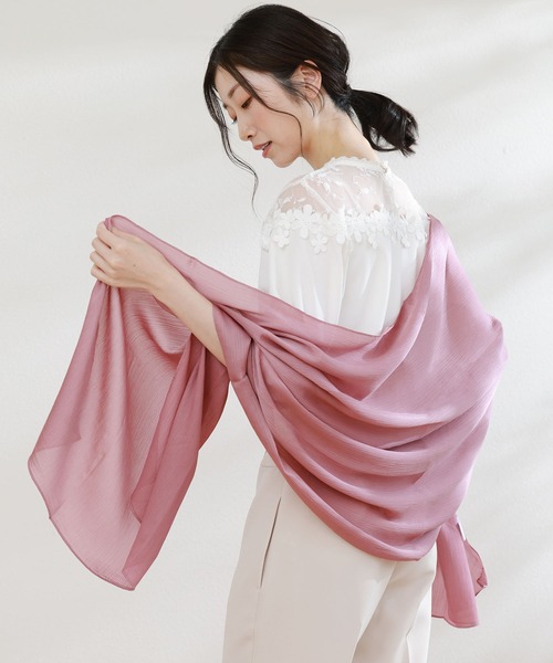 シルクタッチ薄手大判ストール（ストール/ショール）｜sankyo shokai