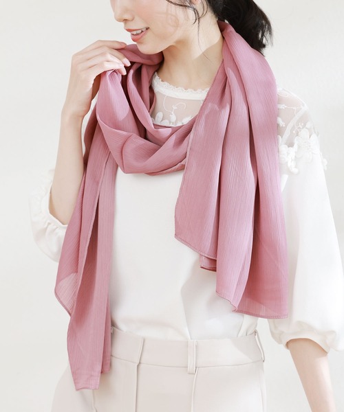 シルクタッチ薄手大判ストール（ストール/ショール）｜sankyo shokai