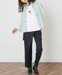 A de a.v.v | フラワーフォトプリントTシャツ(Tシャツ/カットソー)