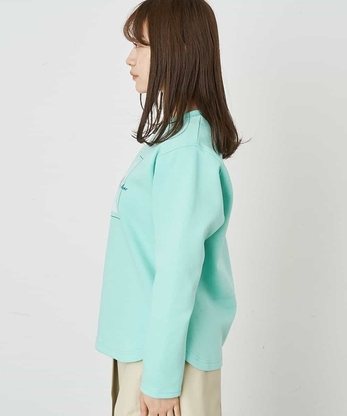 A de a.v.v（アードアー・ヴェ・ヴェ）の「フラワーフォトプリントTシャツ（Tシャツ/カットソー・レディース・ライトパープル/グリーン/ホワイト・38/36）」の17枚目の写真