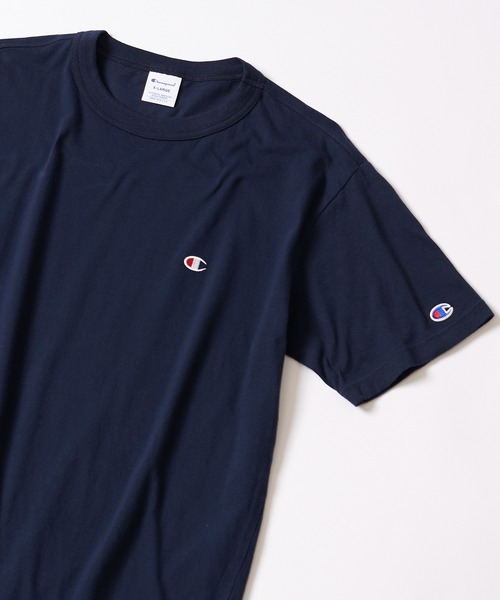 Champion(チャンピオン)の「Champion正規取り扱いアイテム!【Champion】ベーシックロゴTシャツ SHORTSLEEVE T-SHIRT C3-P300(Tシャツ/カットソー・メンズ・ホワイト/ブラック/ベージュ/パープル/ネイビー/グレー/ライム/オレンジ/グリーン・M/L/XL)」の21枚目の写真