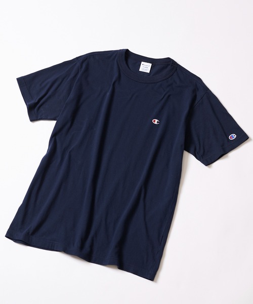 Champion(チャンピオン)の「Champion正規取り扱いアイテム!【Champion】ベーシックロゴTシャツ SHORTSLEEVE T-SHIRT C3-P300(Tシャツ/カットソー・メンズ・ホワイト/ブラック/ベージュ/パープル/ネイビー/グレー/ライム/オレンジ/グリーン・M/L/XL)」の18枚目の写真