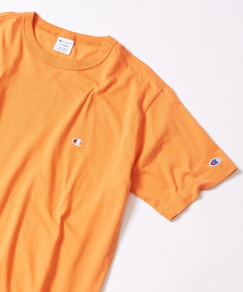 Champion(チャンピオン)の「Champion正規取り扱いアイテム!【Champion】ベーシックロゴTシャツ SHORTSLEEVE T-SHIRT C3-P300(Tシャツ/カットソー・メンズ・ホワイト/ブラック/ベージュ/パープル/ネイビー/グレー/ライム/オレンジ/グリーン・M/L/XL)」の14枚目の写真