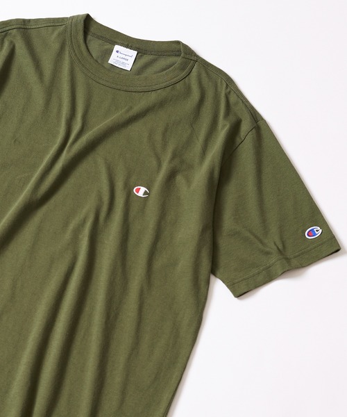 Champion(チャンピオン)の「Champion正規取り扱いアイテム!【Champion】ベーシックロゴTシャツ SHORTSLEEVE T-SHIRT C3-P300(Tシャツ/カットソー・メンズ・ホワイト/ブラック/ベージュ/パープル/ネイビー/グレー/ライム/オレンジ/グリーン・M/L/XL)」の12枚目の写真