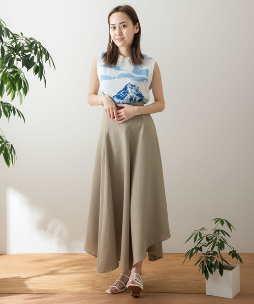 HEYUMM（ヘユム）の「グラフィックニットベスト（ベスト・レディース・イエロー/ブルー/グリーン・ONE）」の14枚目の写真