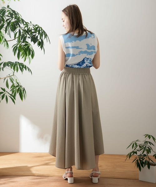 HEYUMM（ヘユム）の「グラフィックニットベスト（ベスト・レディース・イエロー/ブルー/グリーン・ONE）」の15枚目の写真