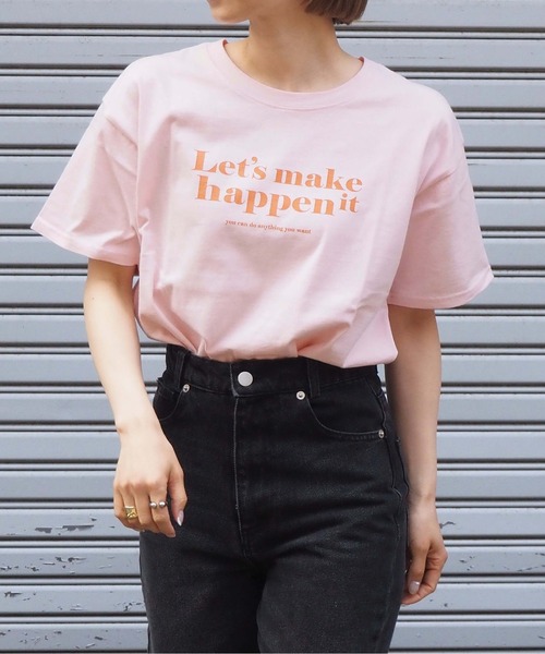 tiptop(ティップトップ)の「単色ロゴBIGTシャツ(Tシャツ/カットソー・レディース・ブラック/オフホワイト/ピンク/ホワイト系その他/ブラック系その他/ピンク系その他/ホワイト系その他2/ホワイト系その他3/ブラック系その他2/ホワイト系その他4・FREE)」の9枚目の写真