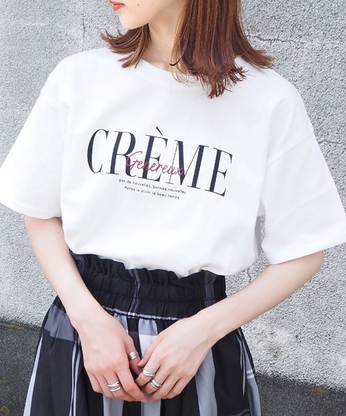 tiptop(ティップトップ)の「単色ロゴBIGTシャツ(Tシャツ/カットソー・レディース・ブラック/オフホワイト/ピンク/ホワイト系その他/ブラック系その他/ピンク系その他/ホワイト系その他2/ホワイト系その他3/ブラック系その他2/ホワイト系その他4・FREE)」の6枚目の写真