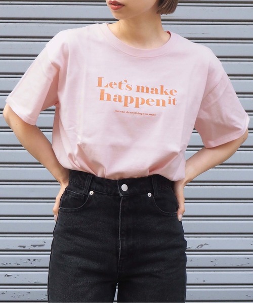 tiptop(ティップトップ)の「単色ロゴBIGTシャツ(Tシャツ/カットソー・レディース・ブラック/オフホワイト/ピンク/ホワイト系その他/ブラック系その他/ピンク系その他/ホワイト系その他2/ホワイト系その他3/ブラック系その他2/ホワイト系その他4・FREE)」の22枚目の写真