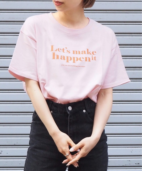 tiptop(ティップトップ)の「単色ロゴBIGTシャツ(Tシャツ/カットソー・レディース・ブラック/オフホワイト/ピンク/ホワイト系その他/ブラック系その他/ピンク系その他/ホワイト系その他2/ホワイト系その他3/ブラック系その他2/ホワイト系その他4・FREE)」の21枚目の写真