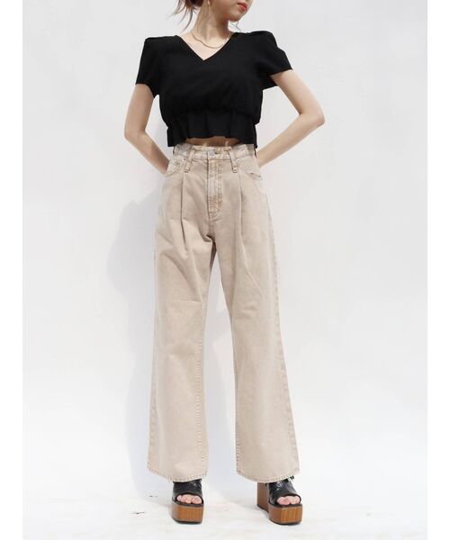 EVRIS（エヴリス）の「バックオープンリボントップス（シャツ/ブラウス・レディース・ホワイト/ブラック/オレンジ・FREE）」の14枚目の写真