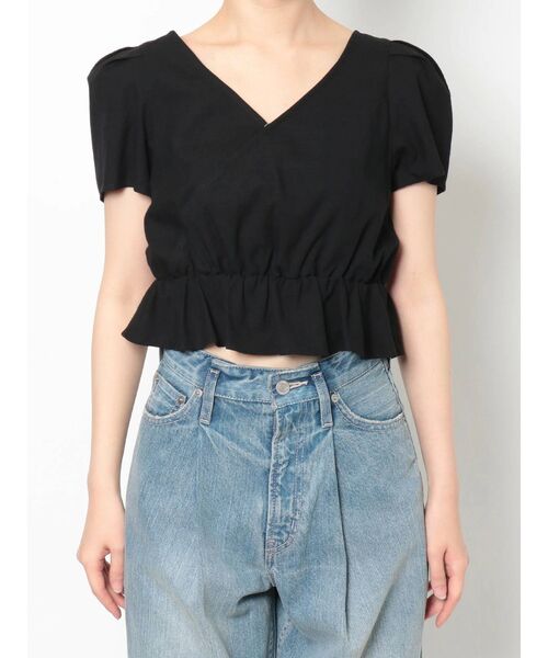 EVRIS（エヴリス）の「バックオープンリボントップス（シャツ/ブラウス・レディース・ホワイト/ブラック/オレンジ・FREE）」の13枚目の写真