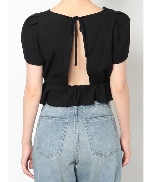 EVRIS（エヴリス）の「バックオープンリボントップス（シャツ/ブラウス・レディース・ホワイト/ブラック/オレンジ・FREE）」の11枚目の写真