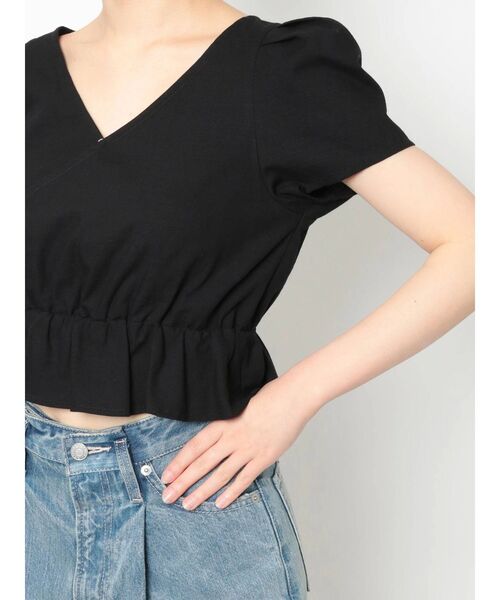 EVRIS（エヴリス）の「バックオープンリボントップス（シャツ/ブラウス・レディース・ホワイト/ブラック/オレンジ・FREE）」の9枚目の写真