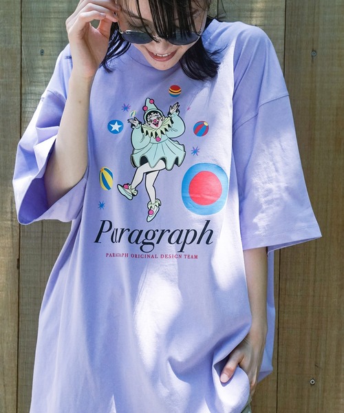 Paragraph（パラグラフ）の「【PARAGRAPH/パラグラフ 】  サークル ロゴ バックプリント Tシャツ LOGO BACK PRINT T-shirt（Tシャツ/カットソー・メンズ・ホワイト/チャコールグレー/グリーン/ブルー/パープル/オフホワイト/ホワイト系その他/その他3/その他6/その他2/その他1/グリーン系その他/グレー系その他/ブルー系その他/その他5/その他/パープル系その他/その他7/ブラック/イエロー/その他4・FREE）」の12枚目の写真