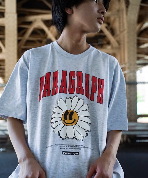 Paragraph（パラグラフ）の「【PARAGRAPH/パラグラフ 】  サークル ロゴ バックプリント Tシャツ LOGO BACK PRINT T-shirt（Tシャツ/カットソー・メンズ・ホワイト/チャコールグレー/グリーン/ブルー/パープル/オフホワイト/ホワイト系その他/その他3/その他6/その他2/その他1/グリーン系その他/グレー系その他/ブルー系その他/その他5/その他/パープル系その他/その他7/ブラック/イエロー/その他4・FREE）」の20枚目の写真