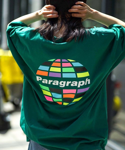 Paragraph（パラグラフ）の「【PARAGRAPH/パラグラフ 】  サークル ロゴ バックプリント Tシャツ LOGO BACK PRINT T-shirt（Tシャツ/カットソー・メンズ・ホワイト/チャコールグレー/グリーン/ブルー/パープル/オフホワイト/ホワイト系その他/その他3/その他6/その他2/その他1/グリーン系その他/グレー系その他/ブルー系その他/その他5/その他/パープル系その他/その他7/ブラック/イエロー/その他4・FREE）」の8枚目の写真