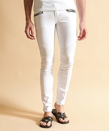 NO ID. | mp3058 - Cストレッチコーティング加工ライダーススキニーパンツ(その他パンツ)