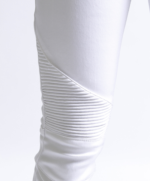 NO ID.（ノーアイディ）の「mp3058 - Cストレッチコーティング加工ライダーススキニーパンツ（その他パンツ・メンズ・ホワイト/ブラック/インディゴブルー・2/1/3）」の6枚目の写真