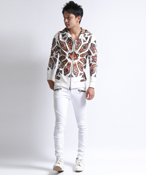 NO ID.（ノーアイディ）の「mp3058 - Cストレッチコーティング加工ライダーススキニーパンツ（その他パンツ・メンズ・ホワイト/ブラック/インディゴブルー・2/1/3）」の9枚目の写真