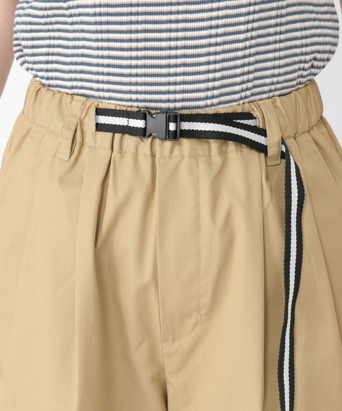 studio CLIP（スタディオクリップ）の「【撥水/UV/防汚】レジャーガチャベルト付きワイドパンツ（その他パンツ・レディース・ブラック/ベージュ/カーキ・FREE）」の10枚目の写真