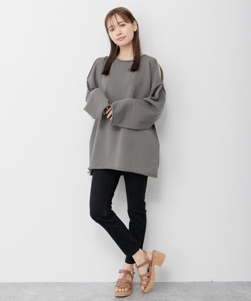 mysty woman（ミスティウーマン）の「デニムスキニーパンツ 299373（デニムパンツ・レディース・ブラック/ネイビー/ブルー系その他・SMALL/MEDIUM/LARGE）」の4枚目の写真