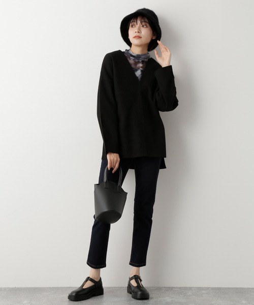 mysty woman（ミスティウーマン）の「デニムスキニーパンツ 299373（デニムパンツ・レディース・ブラック/ネイビー/ブルー系その他・SMALL/MEDIUM/LARGE）」の22枚目の写真