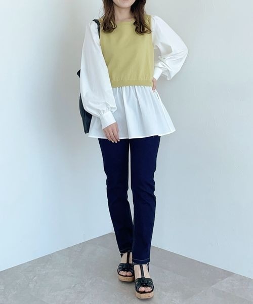 mysty woman（ミスティウーマン）の「デニムスキニーパンツ 299373（デニムパンツ・レディース・ブラック/ネイビー/ブルー系その他・SMALL/MEDIUM/LARGE）」の19枚目の写真