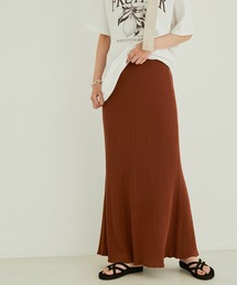 リブニットマーメイドスカート