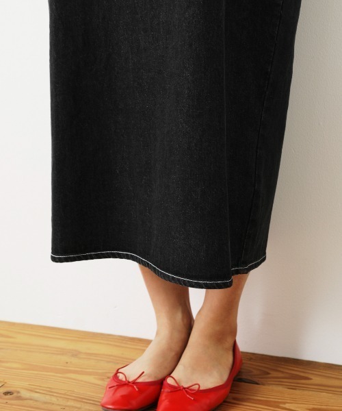 RODEO CROWNS WIDE BOWL（ロデオクラウンズワイドボウル）の「デニムフリルワンピース（ワンピース・レディース・ブルー/ブラック・FREE）」の13枚目の写真