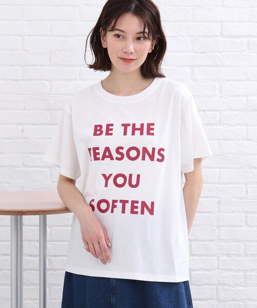 SHOO・LA・RUE(シューラルー)の「◆4段ロゴプリントTシャツ(Tシャツ/カットソー・レディース・ブラック/ホワイト系・01/02/03)」の3枚目の写真