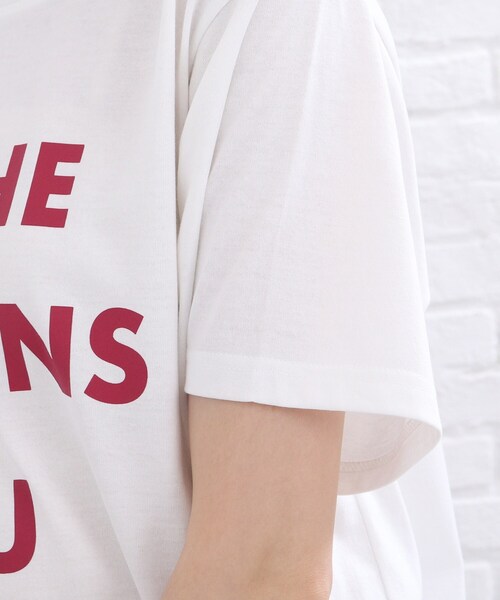 SHOO・LA・RUE(シューラルー)の「◆4段ロゴプリントTシャツ(Tシャツ/カットソー・レディース・ブラック/ホワイト系・01/02/03)」の7枚目の写真