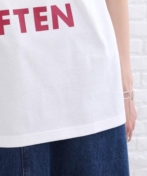 SHOO・LA・RUE(シューラルー)の「◆4段ロゴプリントTシャツ(Tシャツ/カットソー・レディース・ブラック/ホワイト系・01/02/03)」の8枚目の写真