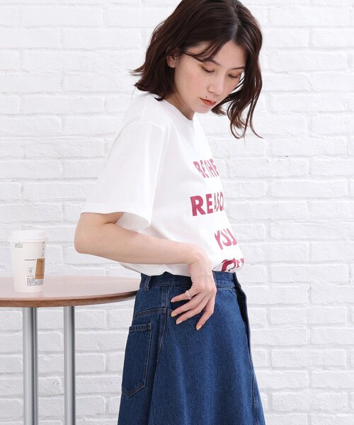 SHOO・LA・RUE(シューラルー)の「◆4段ロゴプリントTシャツ(Tシャツ/カットソー・レディース・ブラック/ホワイト系・01/02/03)」の18枚目の写真