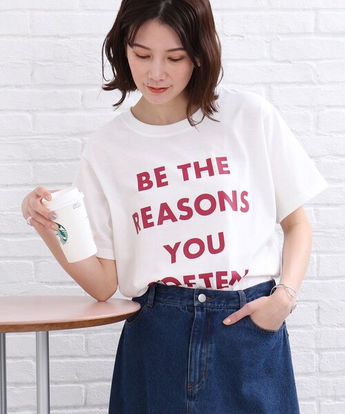 SHOO・LA・RUE(シューラルー)の「◆4段ロゴプリントTシャツ(Tシャツ/カットソー・レディース・ブラック/ホワイト系・01/02/03)」の19枚目の写真