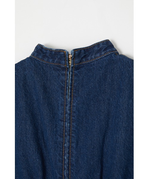 MOUSSY（マウジー）の「CHINA BUTTON DENIM ドレス（ワンピース・レディース・オフホワイト/ブルー・1/2）」の10枚目の写真