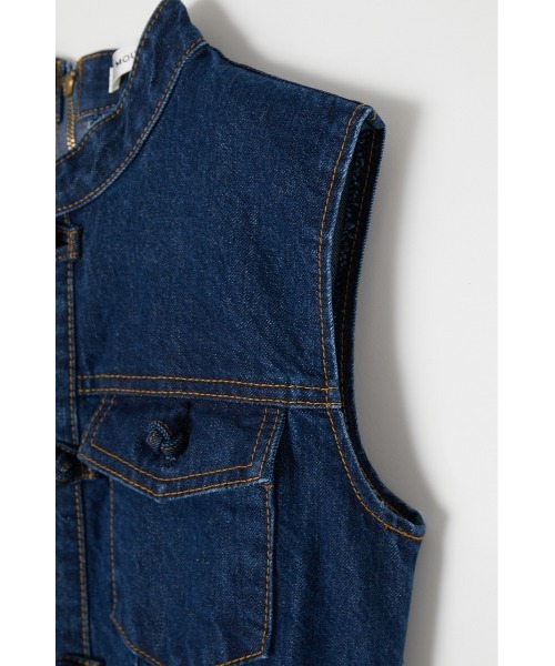 MOUSSY（マウジー）の「CHINA BUTTON DENIM ドレス（ワンピース・レディース・オフホワイト/ブルー・1/2）」の20枚目の写真