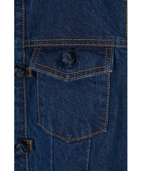 MOUSSY（マウジー）の「CHINA BUTTON DENIM ドレス（ワンピース・レディース・オフホワイト/ブルー・1/2）」の9枚目の写真