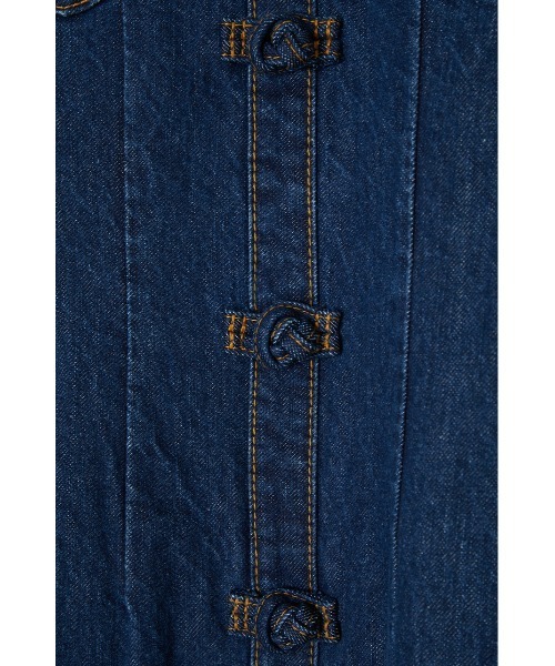 MOUSSY（マウジー）の「CHINA BUTTON DENIM ドレス（ワンピース・レディース・オフホワイト/ブルー・1/2）」の13枚目の写真