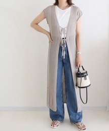 2WAYロングニットジレ