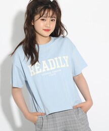 PINK-latte | 【接触冷感】ひんやりカレッジロゴTシャツ(Tシャツ/カットソー)