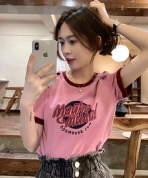 Auntie Rosa | カレッジロゴリンガーTシャツ(Tシャツ/カットソー)