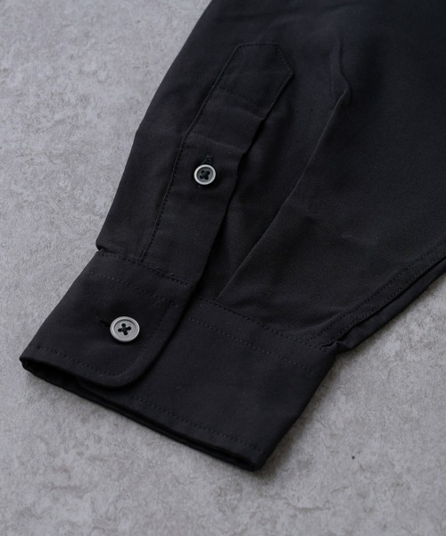 BRICK & SONS（ブリックアンドサンズ）の「CORDURA ベーシックレギュラーカラーシャツ＜ブラック＞（シャツ/ブラウス・メンズ・ブラック・LL/M/L）」の2枚目の写真
