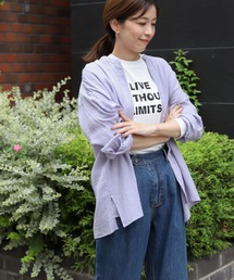 URBAN RESEARCH DOORS | ダブルガーゼバンドカラーシャツ(シャツ/ブラウス)