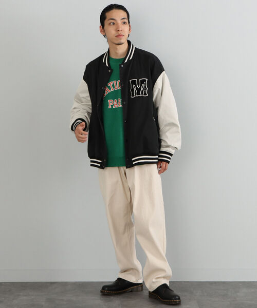 BEAMS HEART（ビームスハート）の「BEAMS HEART / ポリエステル コットン ワッペン ビッグ スタジャン（スタジャン・メンズ・ブラック/ダークグリーン・SMALL/MEDIUM/LARGE）」の7枚目の写真