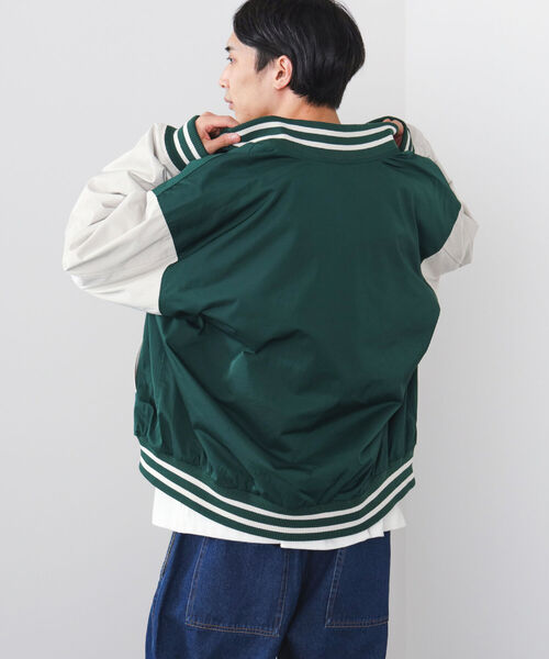 BEAMS HEART（ビームスハート）の「BEAMS HEART / ポリエステル コットン ワッペン ビッグ スタジャン（スタジャン・メンズ・ブラック/ダークグリーン・SMALL/MEDIUM/LARGE）」の14枚目の写真